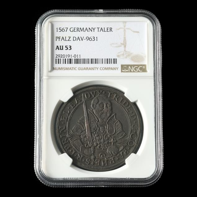 german-states-pfalz-electoral-friedrich-iii-1567-taler-ngc-au-53