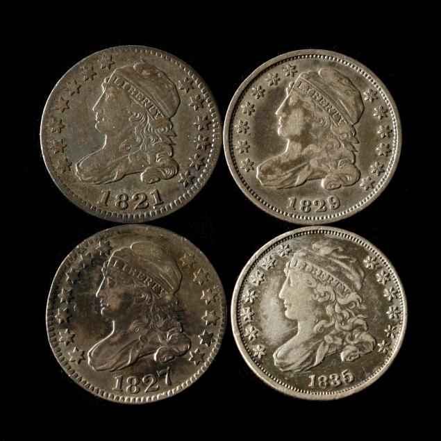 four-4-capped-bust-dimes-with-attractive-toning