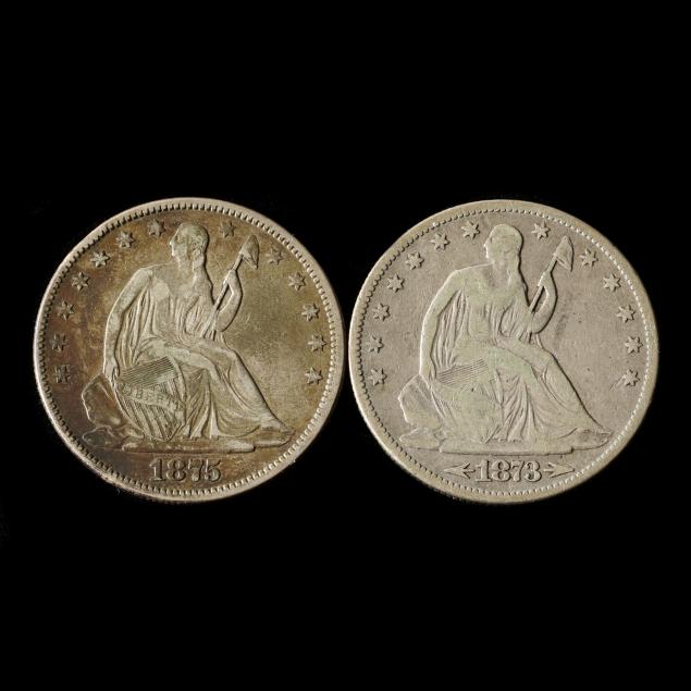 two-2-1870s-philadelpha-half-dollars