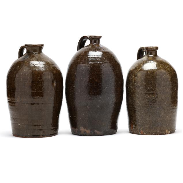 three-western-nc-alkaline-glazed-jugs