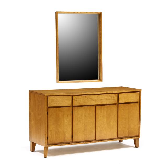 russel-wright-american-1904-1976-mid-century-maple-sideboard-and-mirror