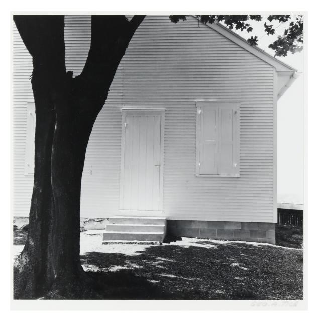 george-tice-american-b-1938-i-tree-and-meeting-house-lancaster-pennsylvania-i