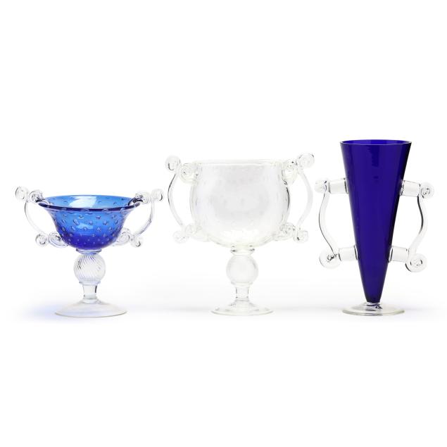 borek-sipek-czech-1949-2016-three-glass-handled-vases