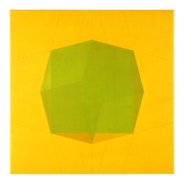 john-hiigli-american-1943-2017-i-spring-green-orb-in-golden-light-i