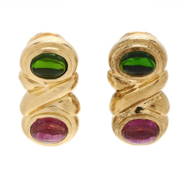 gold-and-multi-color-tourmaline-earrings