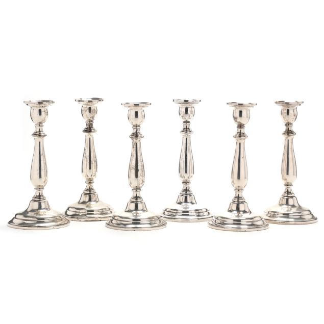 set-of-six-sterling-silver-candlesticks-by-simpson-hall-miller-co