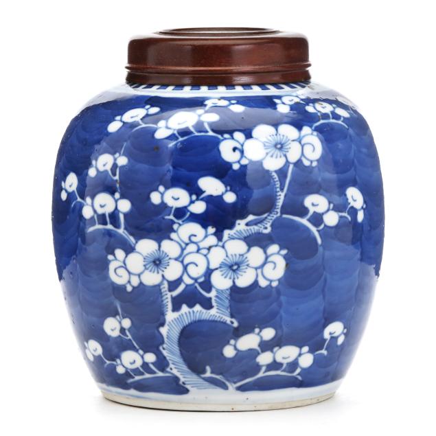 a-chinese-porcelain-blue-and-white-ginger-jar-with-plum-blossoms