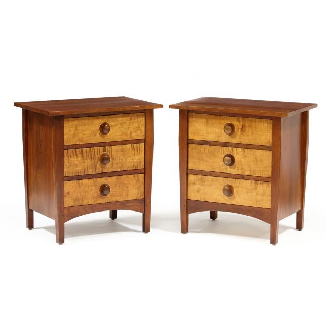 stickley-pair-of-inlaid-cherry-nightstands