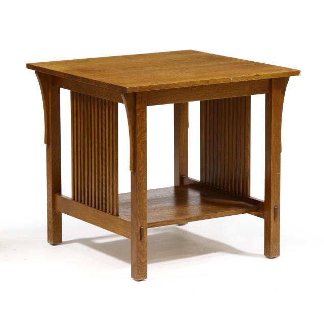 stickley-mission-oak-style-side-table