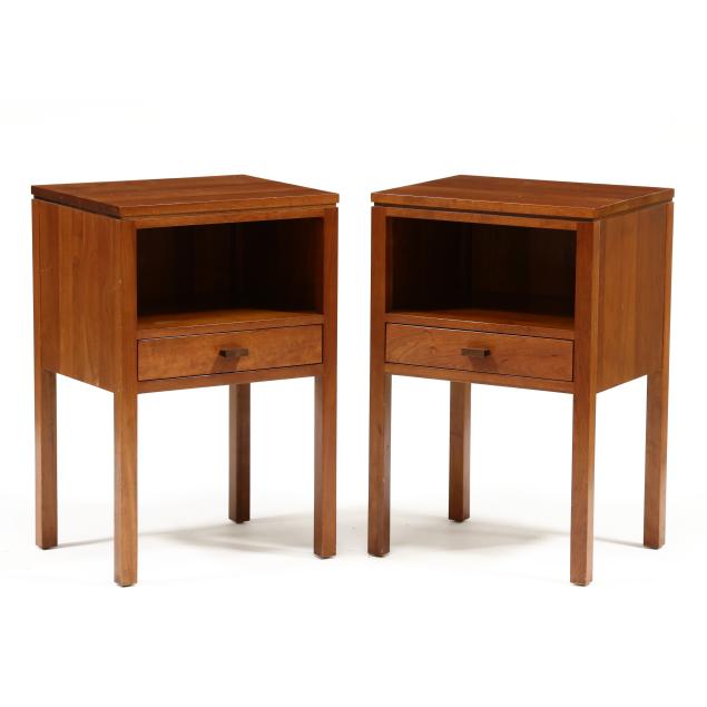 stickley-pair-of-cherry-one-drawer-stands