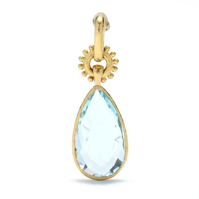 gold-and-aquamarine-pendant-enhancer-elizabeth-locke