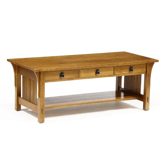 stickley-mission-oak-style-coffee-table