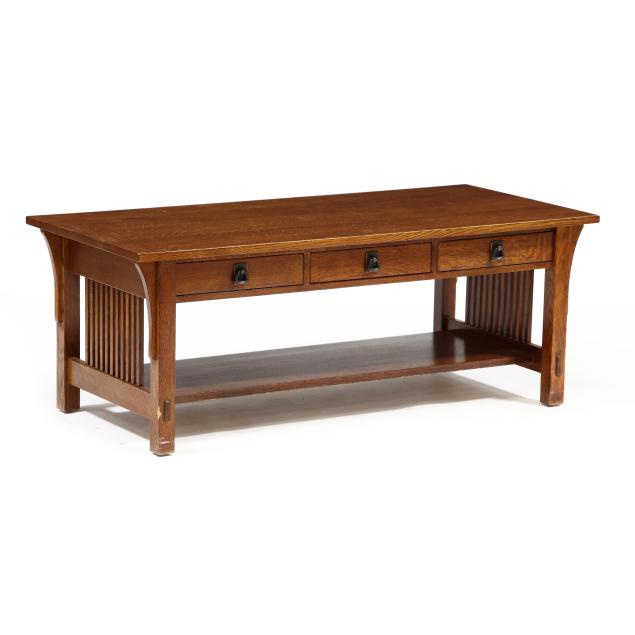 stickley-mission-oak-style-coffee-table