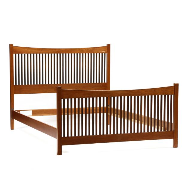 stickley-mission-style-cherry-queen-size-bed