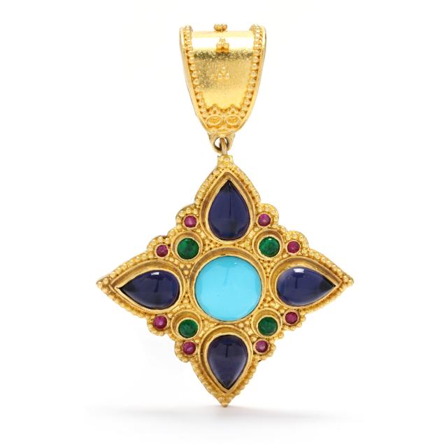 gold-and-gem-set-etruscan-revival-style-pendant-signed