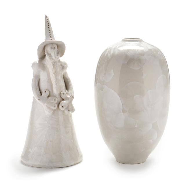 two-white-crystalline-pottery-items