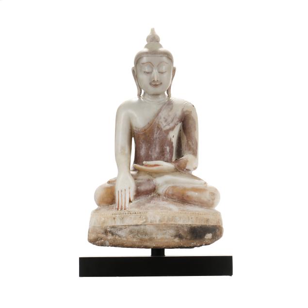 a-burmese-alabaster-marble-seated-buddha