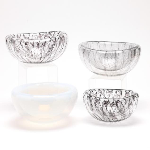 john-geci-nc-b-1972-four-i-eclipse-i-art-glass-bowls