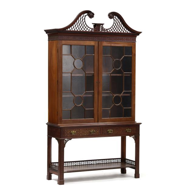 edwardian-chinese-chippendale-style-carved-mahogany-book-press