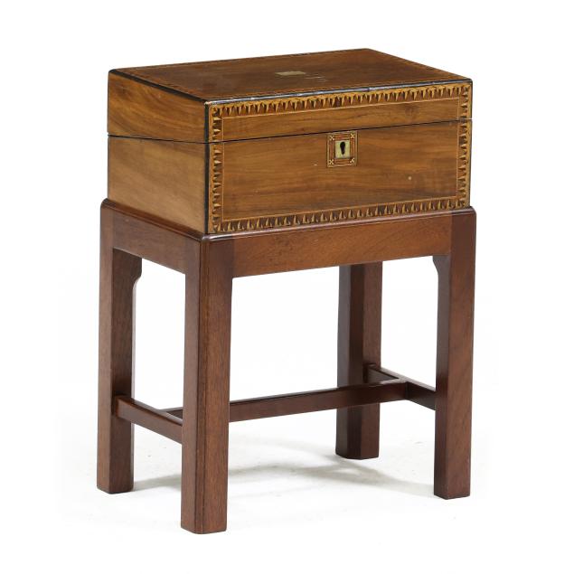 antique-parquetry-inlaid-mahogany-lap-desk-on-stand