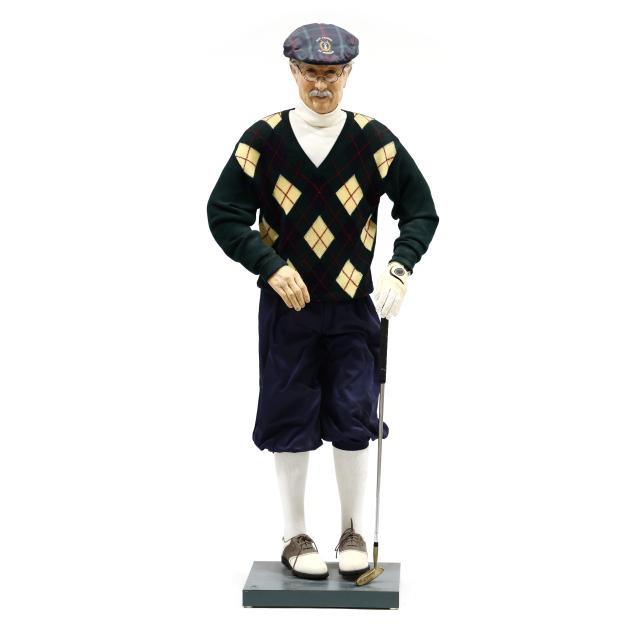 steve-egge-american-20th-century-realistic-mixed-media-sculpture-of-a-golfer