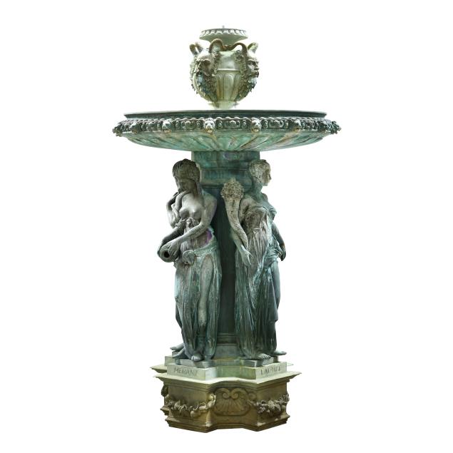 impressive-beaux-arts-style-bronze-garden-fountain-signed-s-keliam