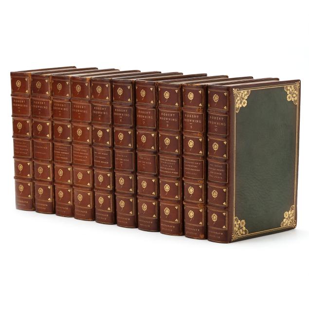 limited-autograph-edition-of-i-the-complete-works-of-robert-browning-i-finely-bound-by-trautz-bauzonnet