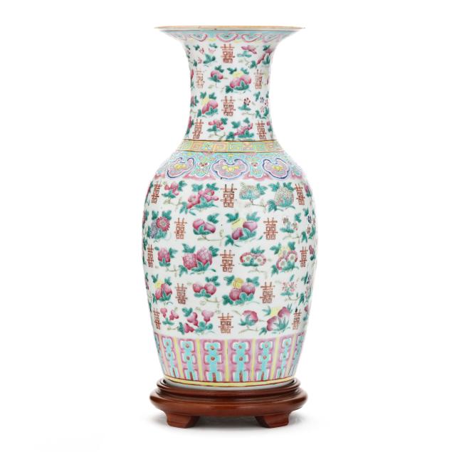 a-large-chinese-famille-rose-porcelain-double-happiness-vase