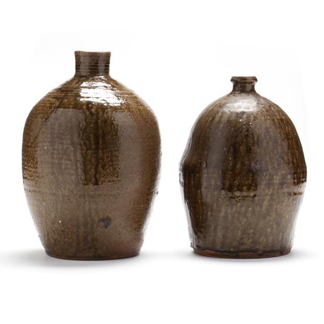 two-western-nc-alkaline-glaze-jugs