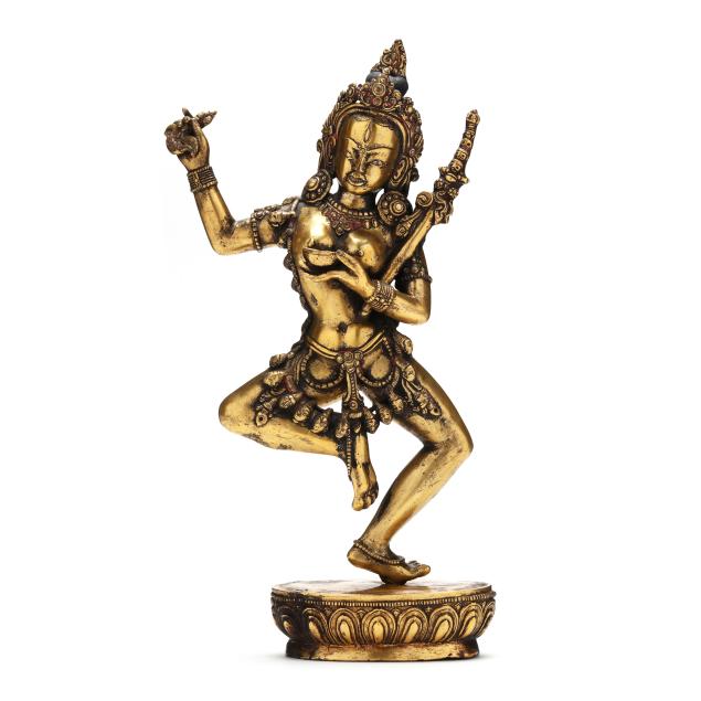 a-tibetan-gilt-bronze-sculpture-of-nairatmya