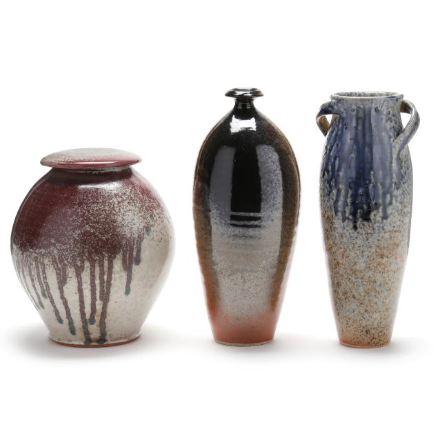 chris-luther-seagrove-nc-three-pottery-vessels