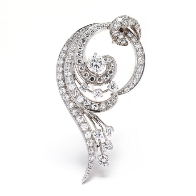 white-gold-and-diamond-brooch