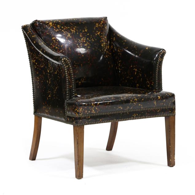 mid-century-animal-print-accent-chair