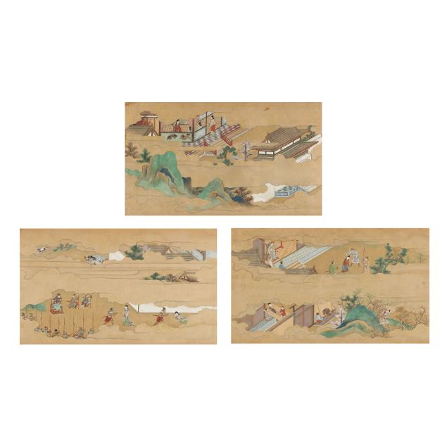 a-framed-japanese-narrative-handscroll