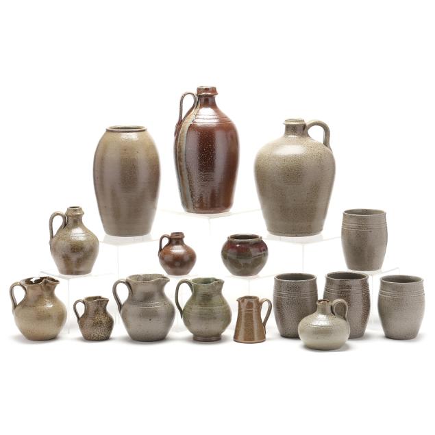 a-selection-of-jugtown-pottery-salt-glazed-stoneware