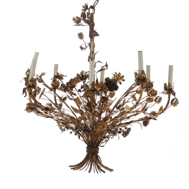 italianate-gilt-metal-bouquet-eight-light-chandelier