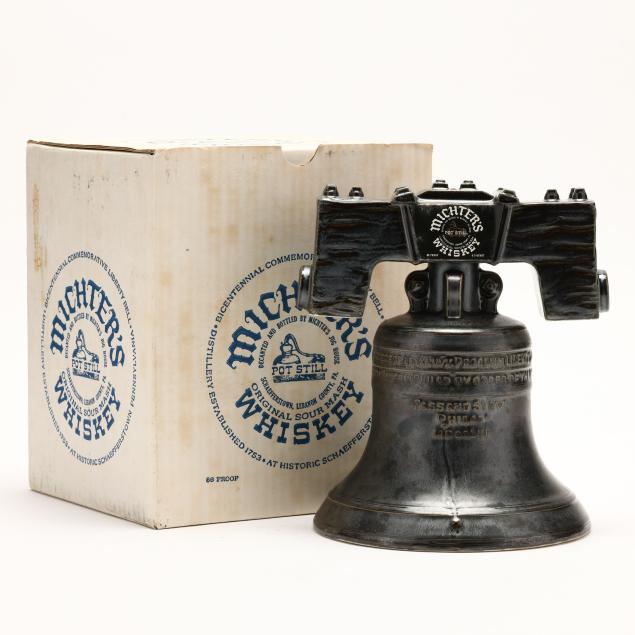 michter-s-whiskey-in-commemorative-liberty-bell-decanter