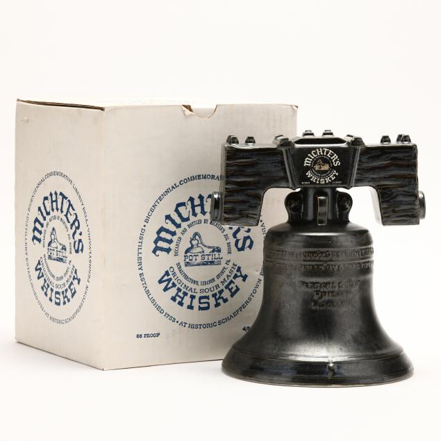 michter-s-whiskey-in-commemorative-liberty-bell-decanter