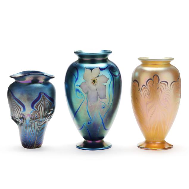 three-vandermark-art-glass-vases