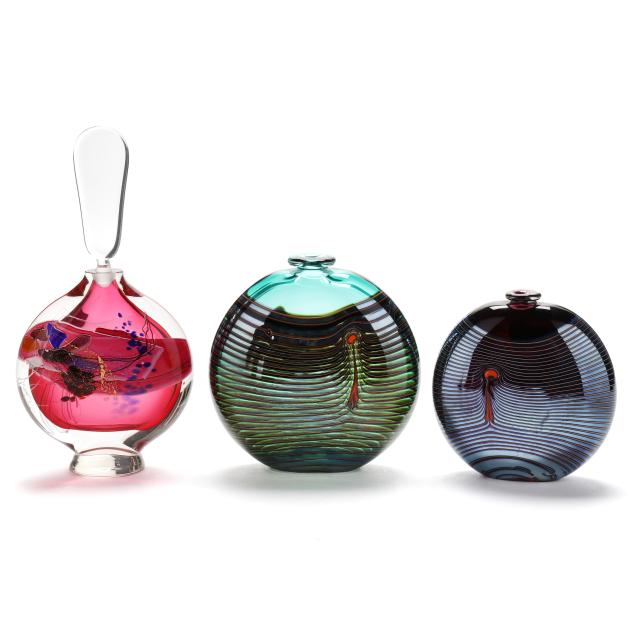 three-art-glass-vessels-including-denizen-glass