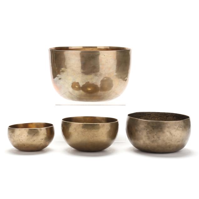 set-of-four-tibetan-brass-singing-bowls