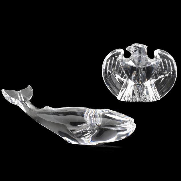 two-art-glass-animal-form-paperweights-steuben-and-baccarat