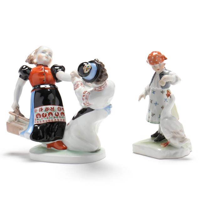 two-herend-natural-porcelain-figures