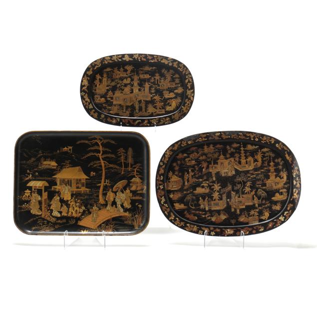 three-chinese-lacquered-trays