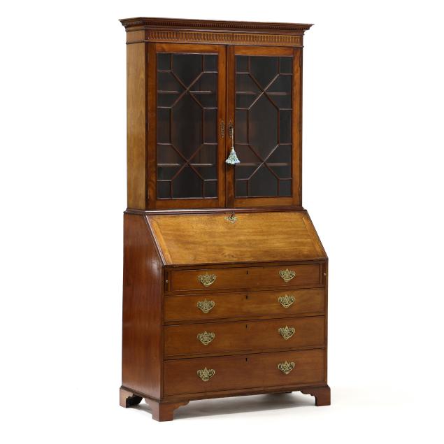 george-iii-mahogany-bureau-bookcase