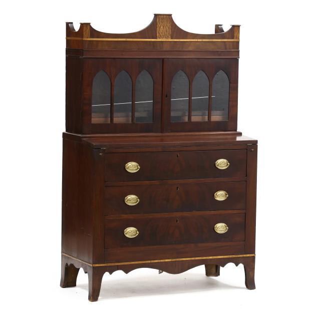 new-england-federal-mahogany-desk-and-bookcase