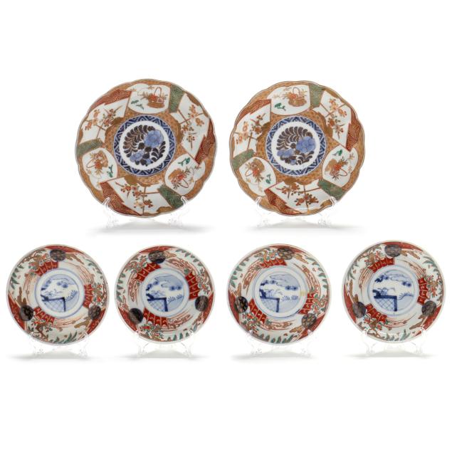 a-selection-of-japanese-imari-plates