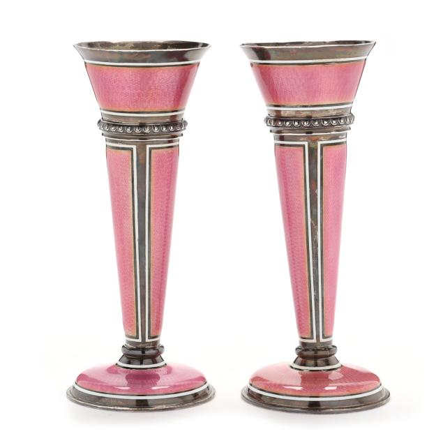 a-pair-of-george-v-silver-guilloche-enameled-bud-vases