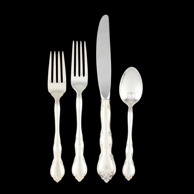 assortment-of-gorham-i-rose-tiara-i-sterling-silver-flatware