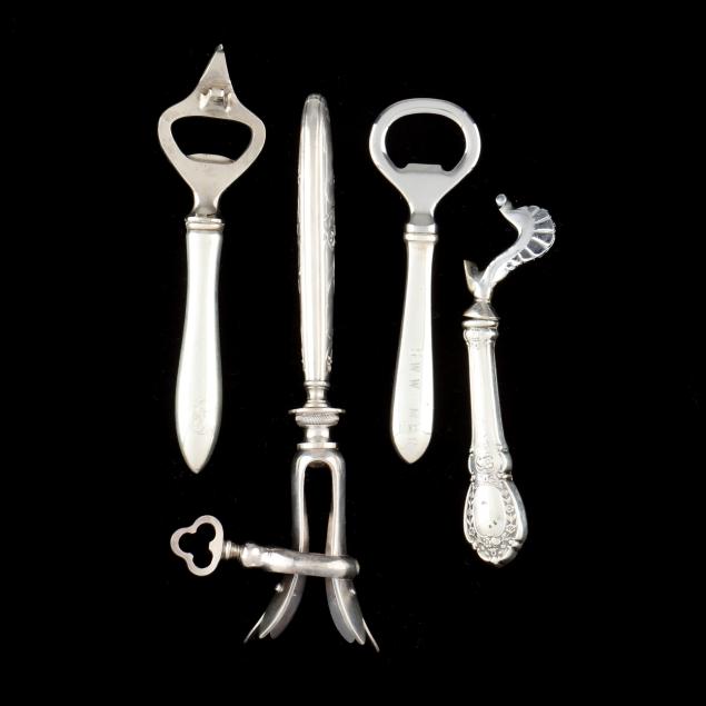 four-silver-handled-flatware-servers